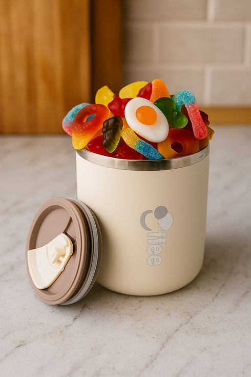 Naschi-Becher „Coffee Edition“ – gefüllt mit 300 g Süßigkeiten