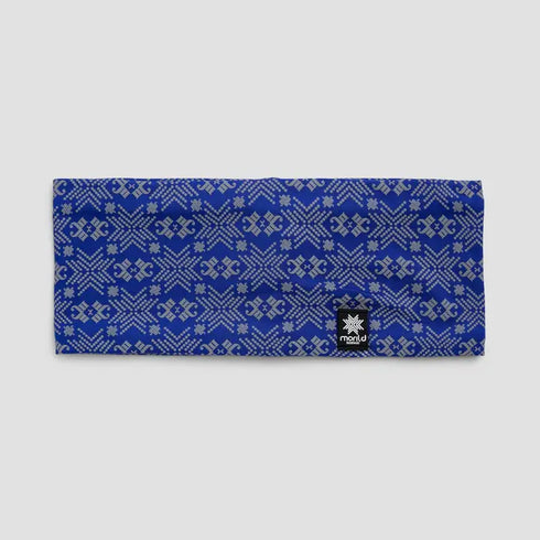 StirnbandAktiv Lue Norway Norge Blau Reflektiert