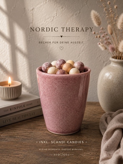 Nordic Therapy Becher inkl. Scandi Candies in Rose