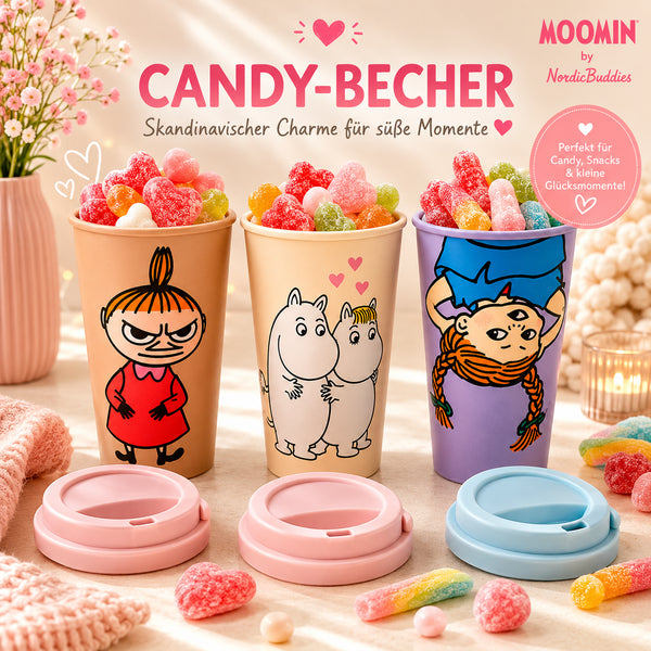 Moomin & Pippi Candy-Becher ☁️🍬