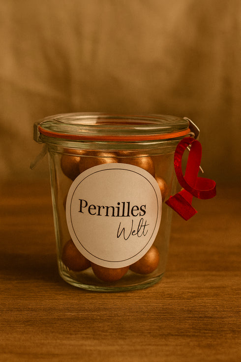 ✨ Pernilles Naschglas – gefüllt mit 150 gr Skandi-Naschis ✨ Kupfer
💗