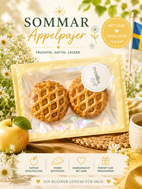 🍏 Midsommer Apfelpaj (2 Stück)