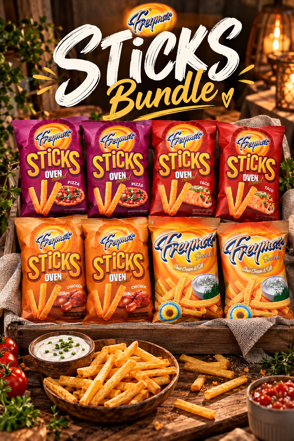 🔥 Freyma’s STICKS & SNACK Bundle | 8er Knusper-Mix