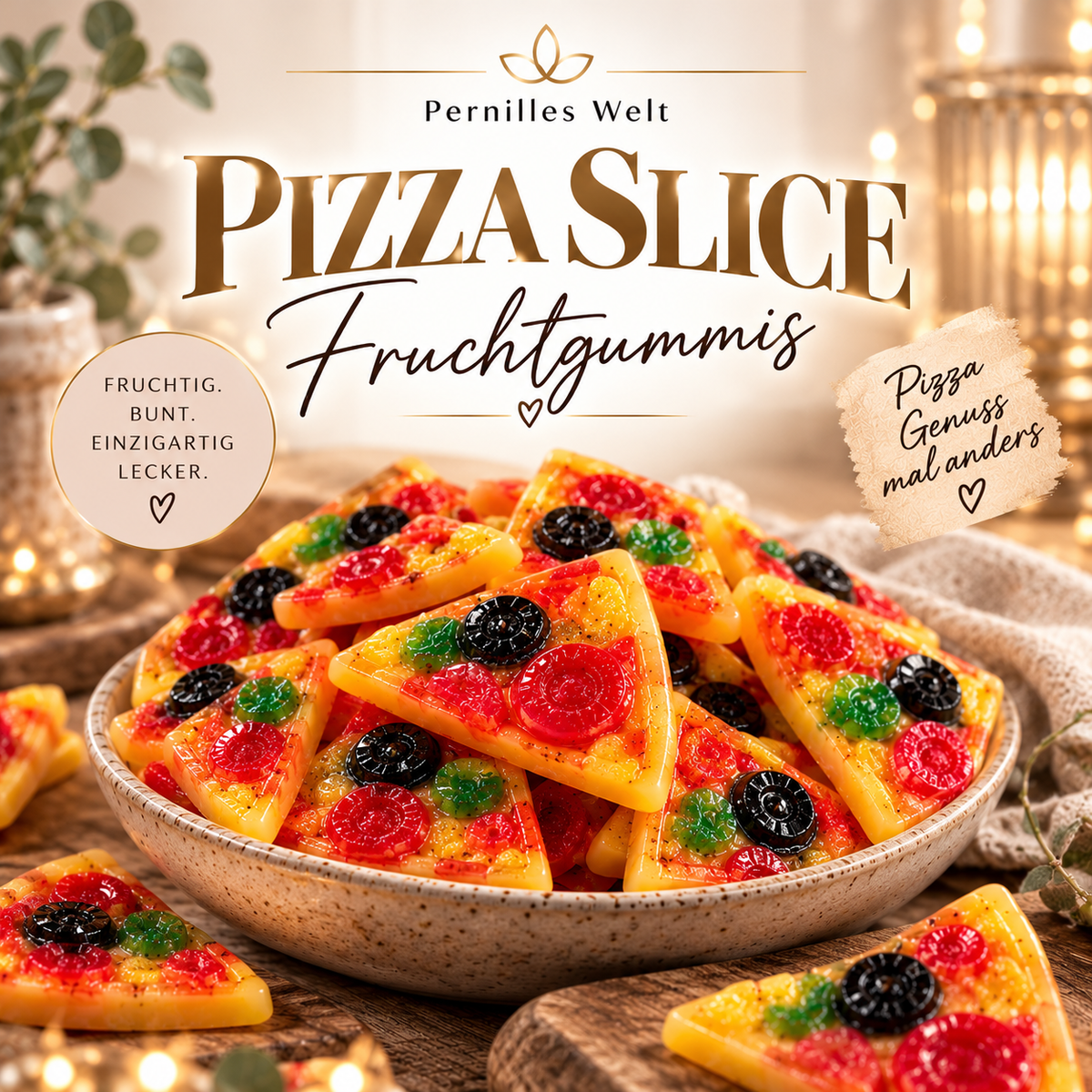 🍕 Pizza Slice Fruchtgummi 100 g | Fruchtgummi in Pizzaform