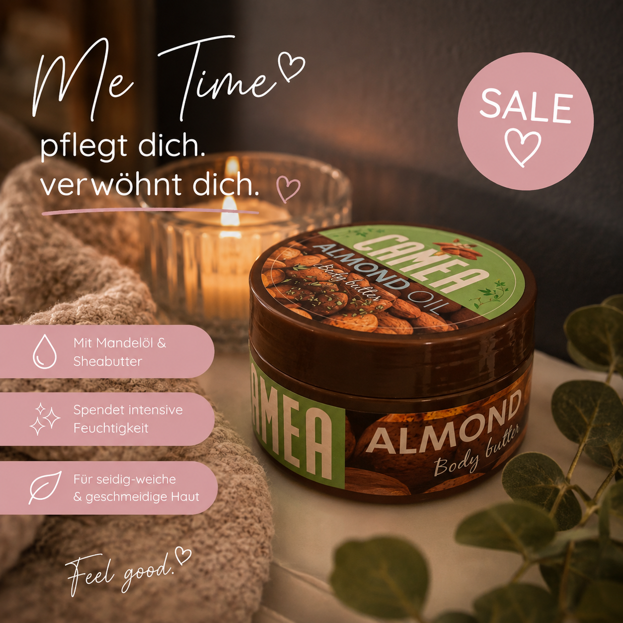 🤎 CAMEA Body Butter Almond Oil – 220 ml