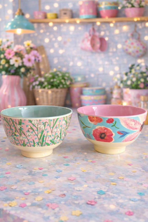 🇩🇰 Rice Denmark – Kleine Melamin Bowl Blumen