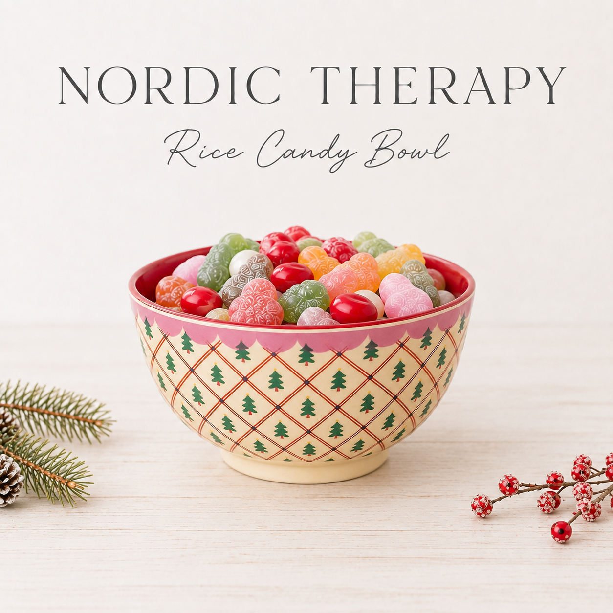 Nordic Therapy – RICE Candy Bowl 🎄🍬