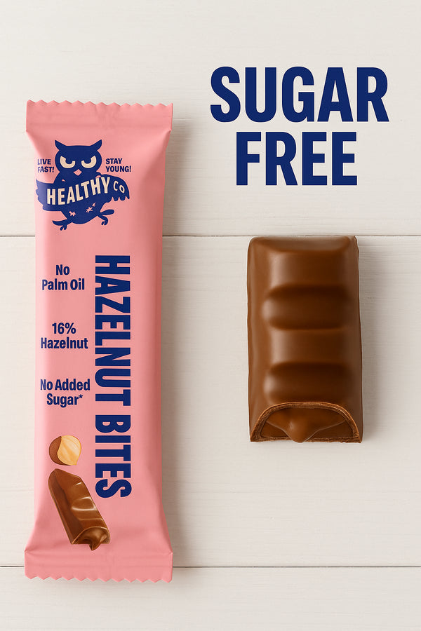 🥜 HealthyCo Hazelnut Bites – Der Snack mit Schokoherz & Haselnusskick zuckerfrei