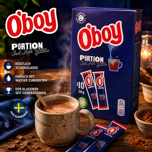 Oboy Portion Trinkschokolade 10 × 28 g 🇸🇪☕🍫