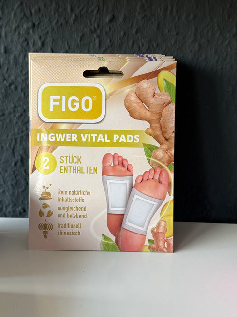 🌿 FIGO Ingwer Vital Pads – 2 Stück