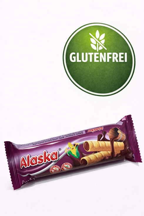 ❤️ Alaska Maisröllchen mit Kakaocremefüllung (33 %) glutenfrei