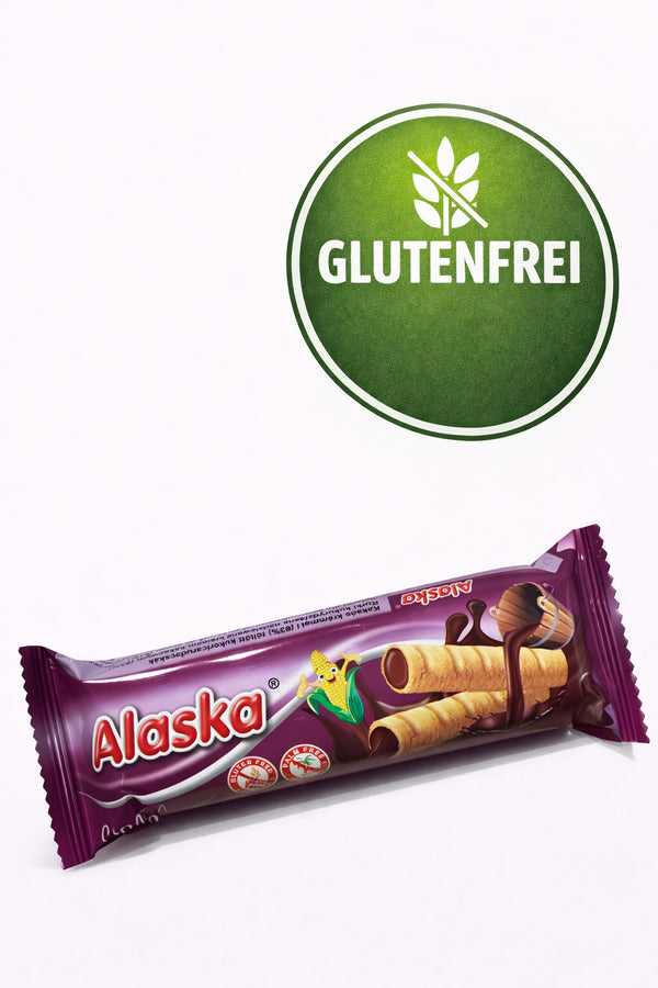 ❤️ Alaska Maisröllchen mit Kakaocremefüllung (33 %) glutenfrei