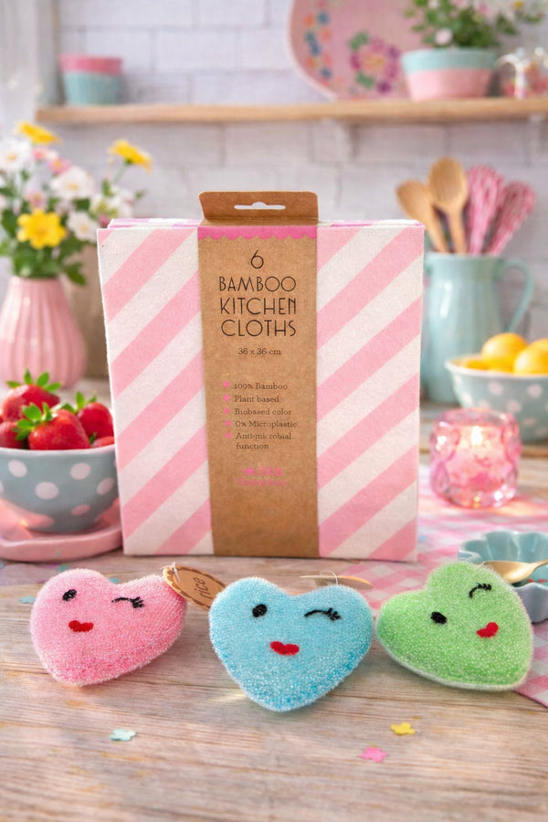 🇩🇰 RICE Herz-Spülschwamm – einzeln wählbar