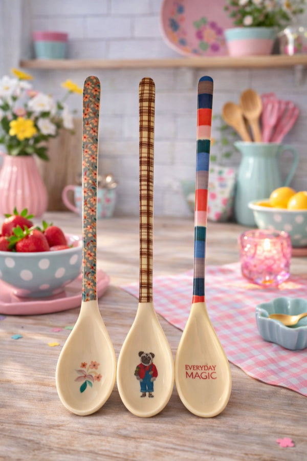 🇩🇰 RICE Melamin-Löffel – einzeln wählbar Magic - Hund - Blume