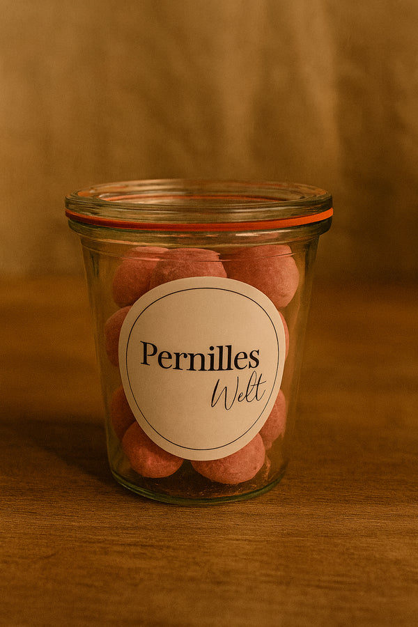 ✨ Pernilles Naschglas – gefüllt mit 150 gr Skandi-Naschis ✨ Schoko Erdbeer Mandeln
💗