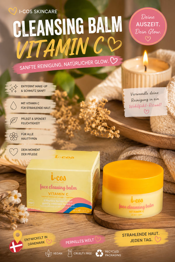 I-COS Face Cleansing Balm Vitamin C (50 ml) 🍊✨