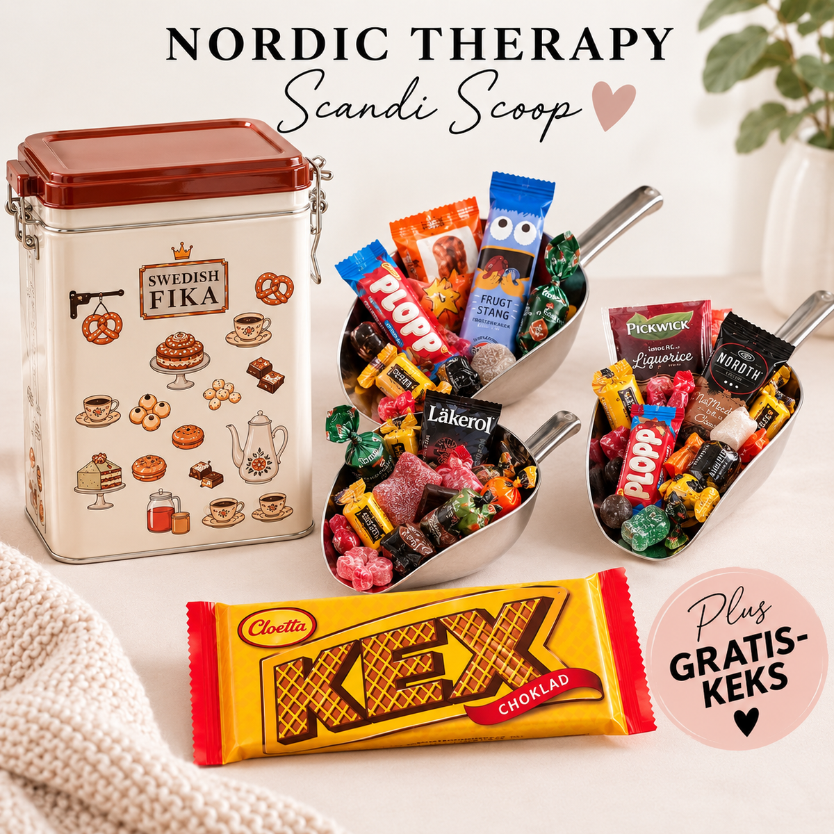 Nordic Therapy – Scandi Scoop Füllbehälter mit 3 Scoops + Gratis-Keksschokolade 🤍