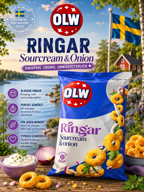 🇸🇪 OLW Ringar Sourcream & Onion