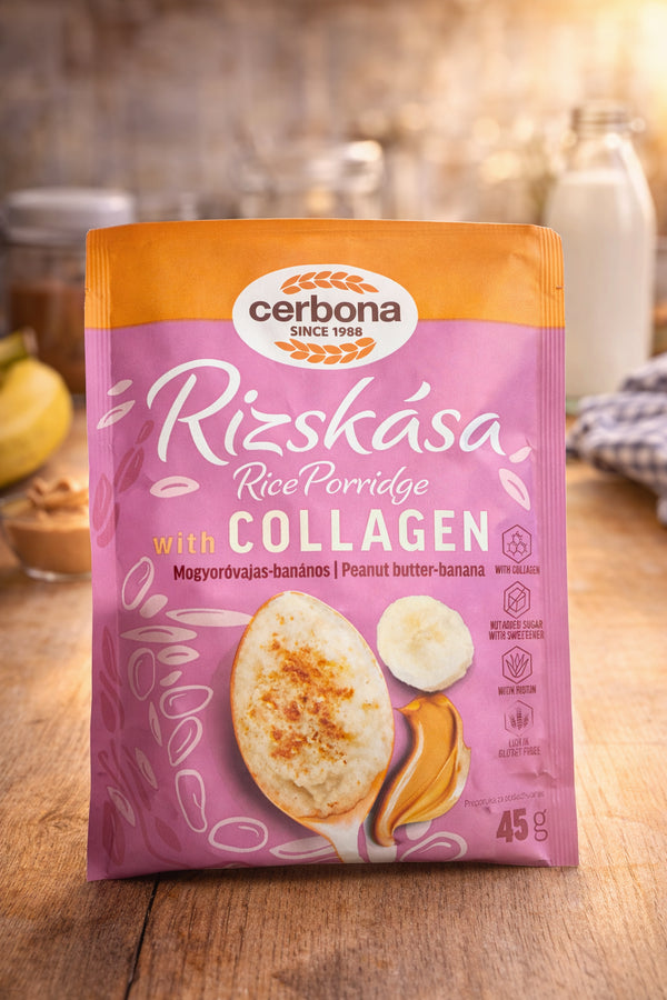 Cerbona Rizskása mit Collagen – Erdnussbutter-Banane (45 g)