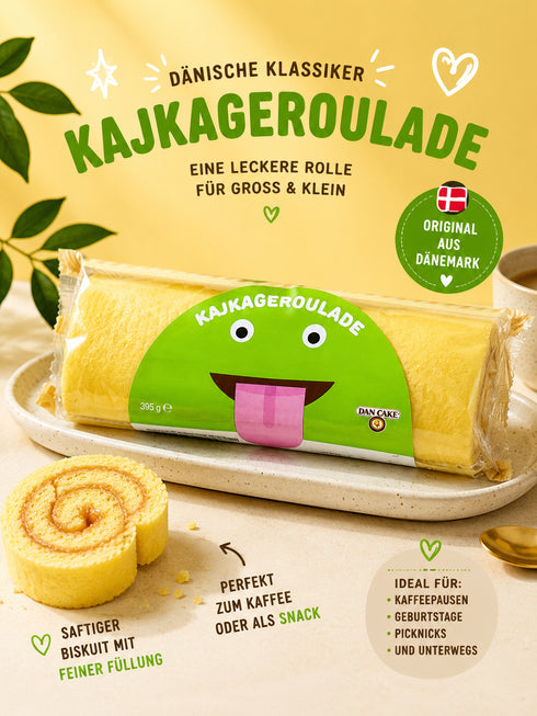 🇩🇰 Kajkageroulade – Der Kultkuchen aus Dänemark