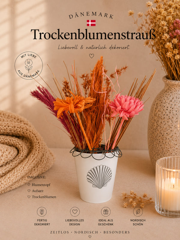 🇩🇰 Krasilnikoff Deko-Becher mit Trockenblumen Nr 4