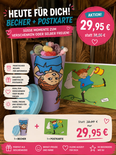 💜 Pippi Candy-Becher Set
