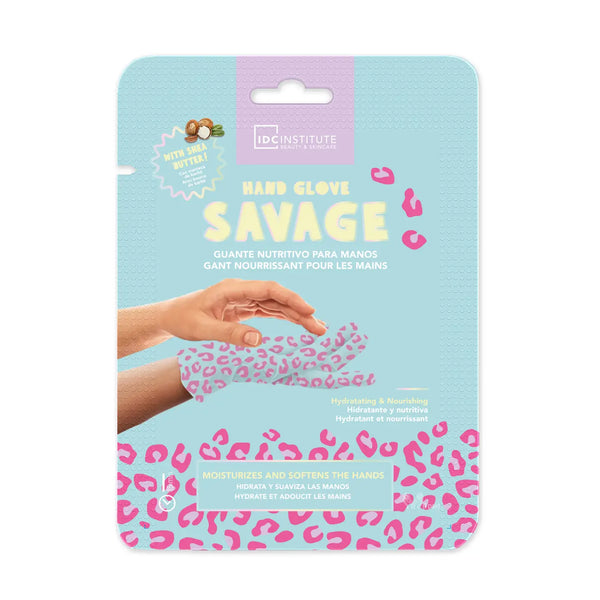 Hydratisierende bedruckte Handmaske