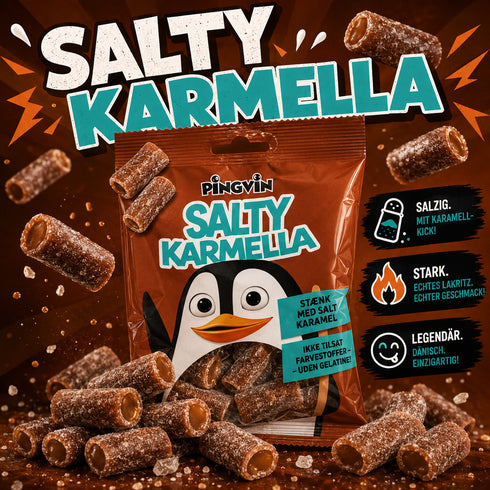Pingvin Salty Karmella 80 g 🇩🇰