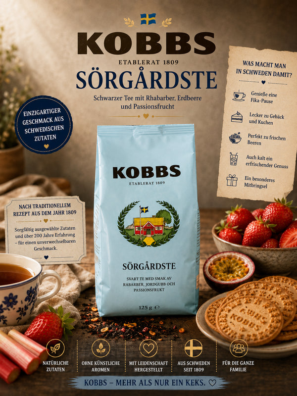 KOBBS Sörgårdste Schwarztee 125 g 🇸🇪