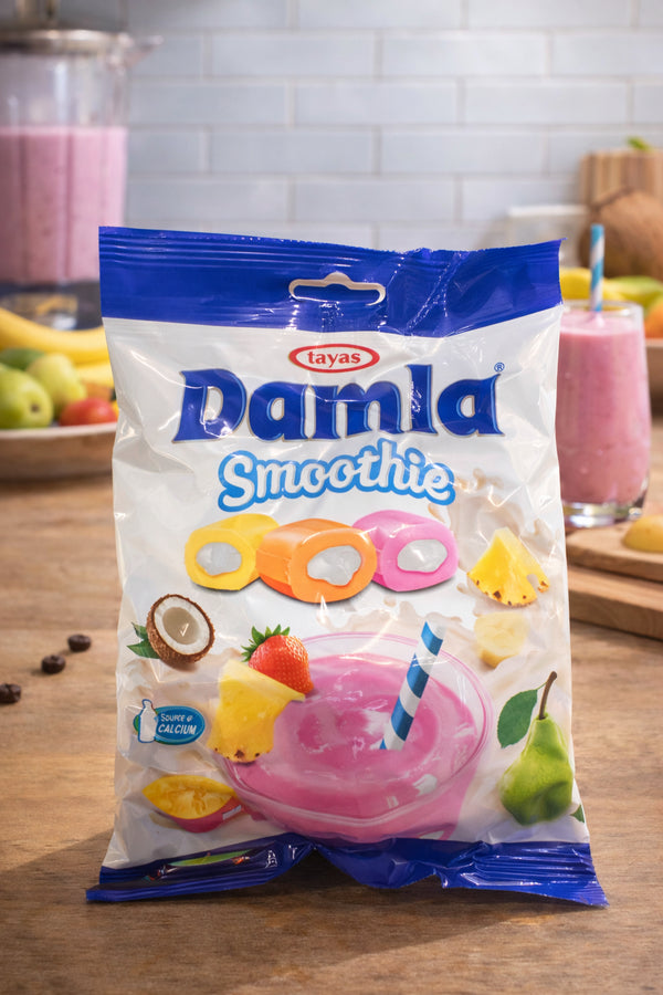 🥥🍓
Tayas Damla Smoothie Bonbons
– mit Frucht- & Kokosfüllung