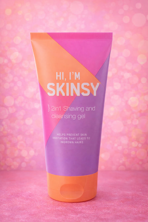 HI, I’M SKINSY – 2in1 Shaving and Cleansing Gel
🌿 pH-neutral | vegan | für empfindliche Haut