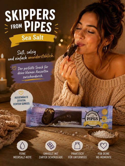 Skippers Pipes Sea Salt 🍋🖤🧂 Lakritz