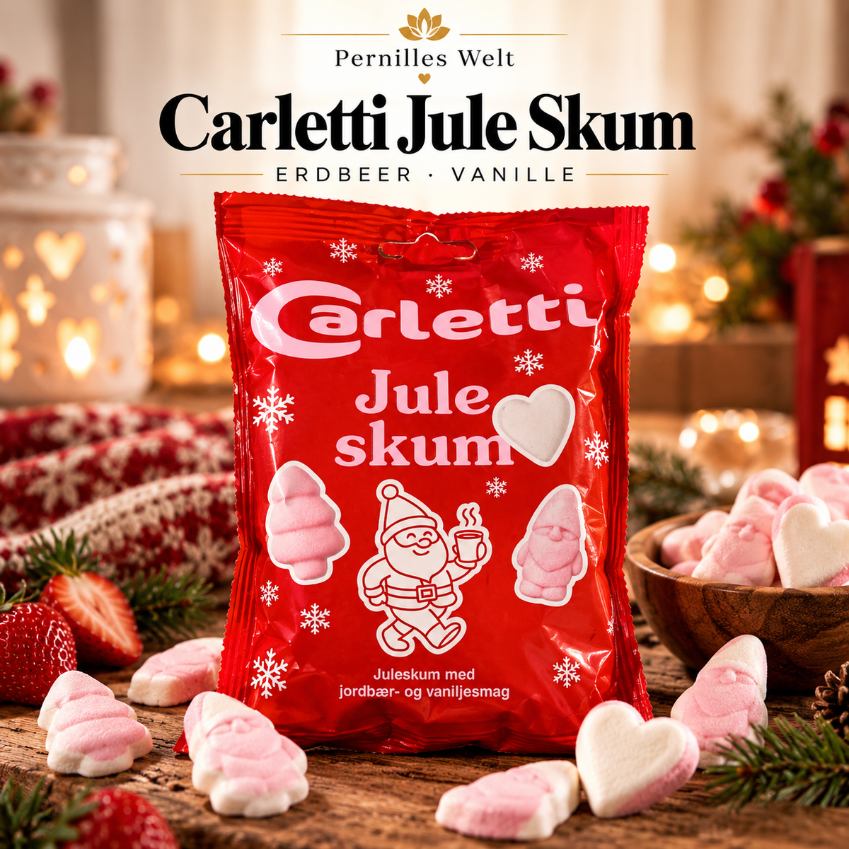 Carletti Jule Skum – Erdbeer & Vanille 🎄🍓🤍