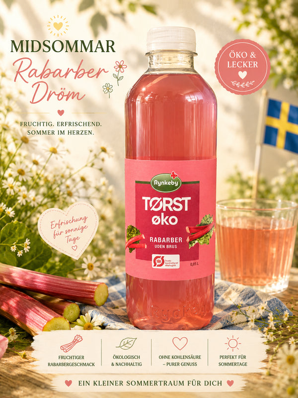 🌸 Midsommer Bio-Rhabarberdrink 🌸