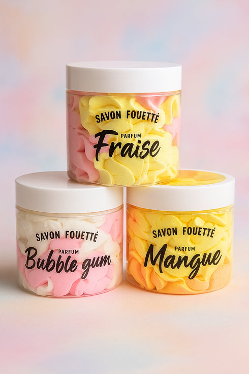 🍓 Savon Fouetté – Aufgeschlagene Dusch-Mousse von