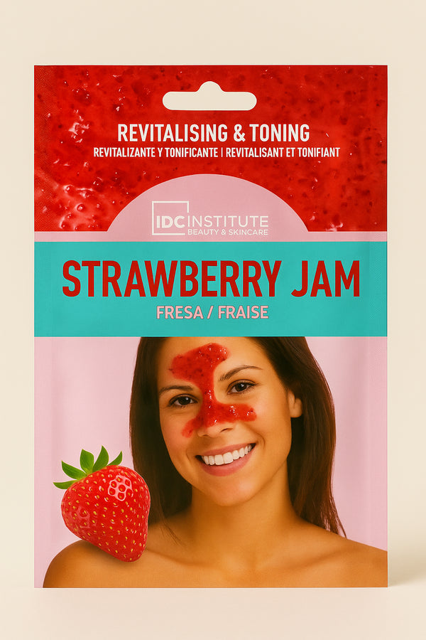 🍓 IDC Institute – Gesichtsmaske Peel-Off- mit Erdbeer-Extrakt – für normale bis ölige Haut