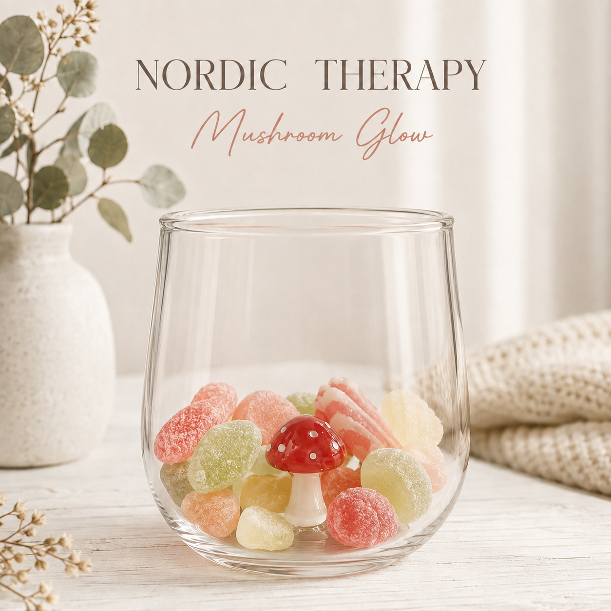 NORDIC THERAPY Mushroom Glow Candy Glas 🍄✨