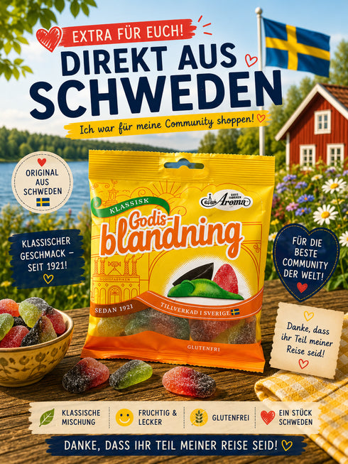 🇸🇪 Schwedische Godisblandning Fruchtgummi-Mischung