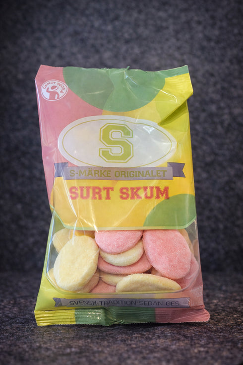 🍬 S-Märke Originalet – Surt Skum (Schaumzucker mit Fruchtgeschmack)