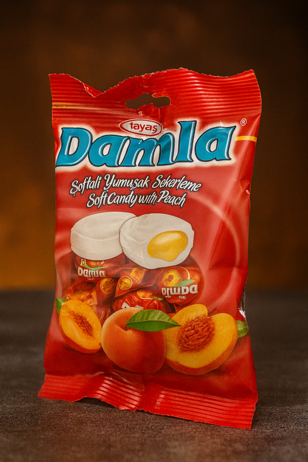 Tayas Damla Soft Candy mit Pfirsichfüllung (90 g)