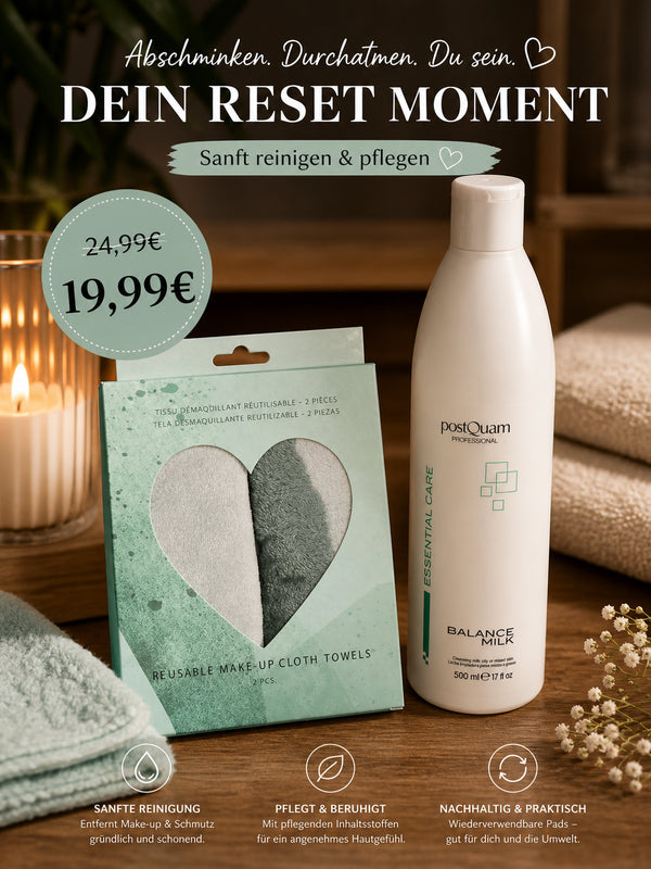 MeTime Reset Set – Abschminken & Runterkommen ölige bis Mischhaut