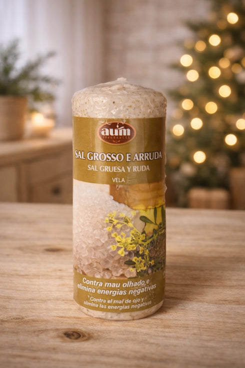 🕯️ AUM Duftkerze – Magie in Wachs Gegen den bösen Blick Salz