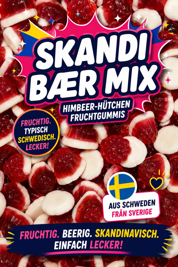 🍓 Skandi Bær Mix Fruchtgummi mit Füllung
