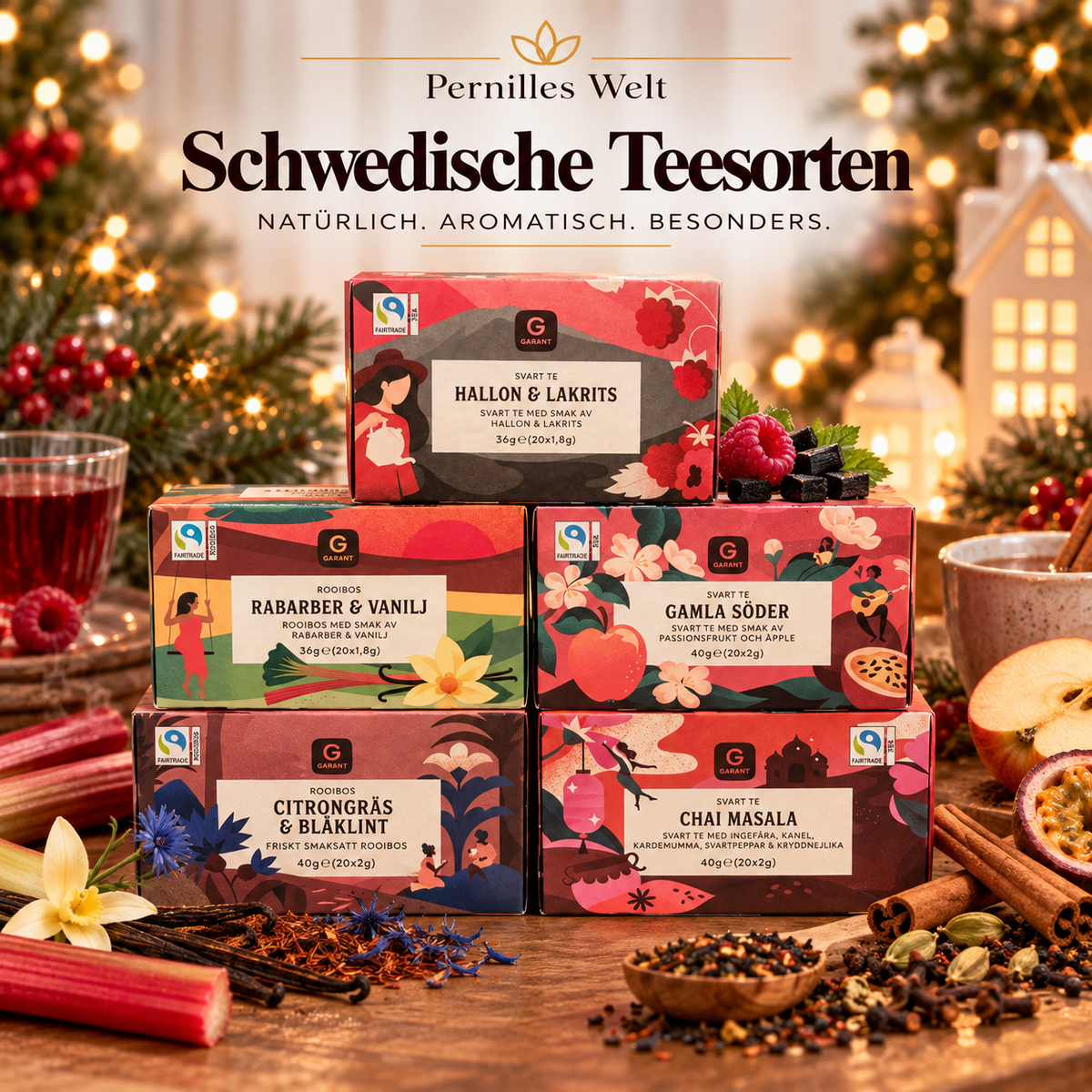 Schwedische Teesorten von Garant – Sorte wählbar
