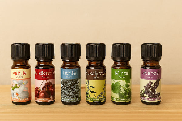 Duftöl-Set für Aromalampen & Diffuser – 6 Sorten