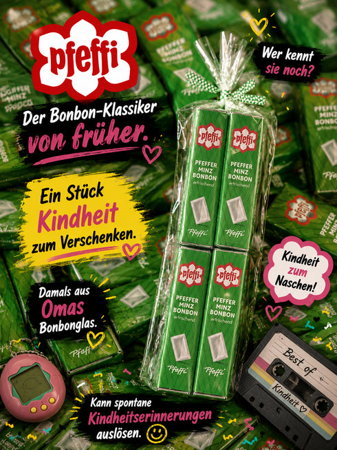 Pfeffi Pfefferminz-Bonbon Stange (80 g)