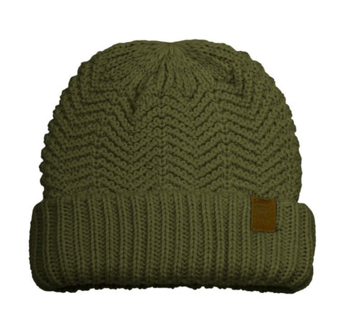 Lot83 strick Mütze Khaki