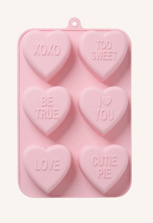 🇩🇰 Rice Herz Silikon Backform - Hellrosa
