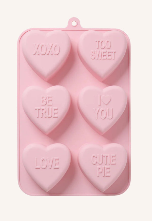 🇩🇰 Rice Herz Silikon Backform - Hellrosa