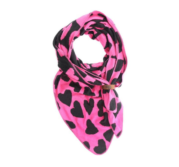 Lot83 Schal Luna Pink-Schwarz